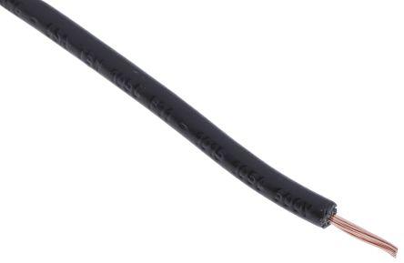Actual product image RS PRO Black Tri-rated Cable, 0.5 mm² CSA, 16/0.2 (100 m)