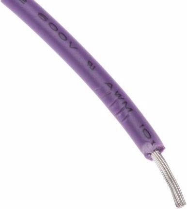 Produktbild RS PRO 0,5 mm² Einzeladerleitung Violett, 16 x 0,2 (100 m)