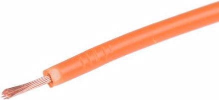 Produktbild RS PRO 0,5 mm² Einzeladerleitung Orange, 16 x 0,2 (100 m)
