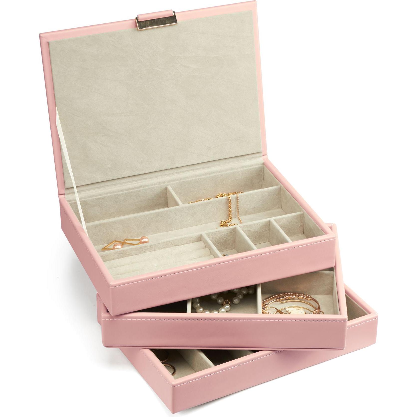 Cimi, Uhrenbox + Schmuckaufbewahrung, Gillian Jones - Multilayer Jewelry Box - Cream - Rosa, Rosa