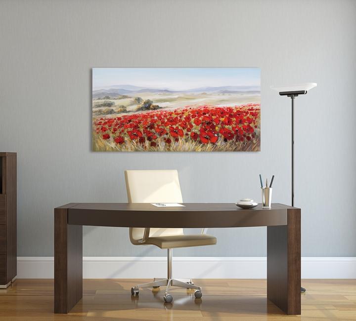 Produktbild Alldecor Bild Blumenfeld (140 x 70 cm)