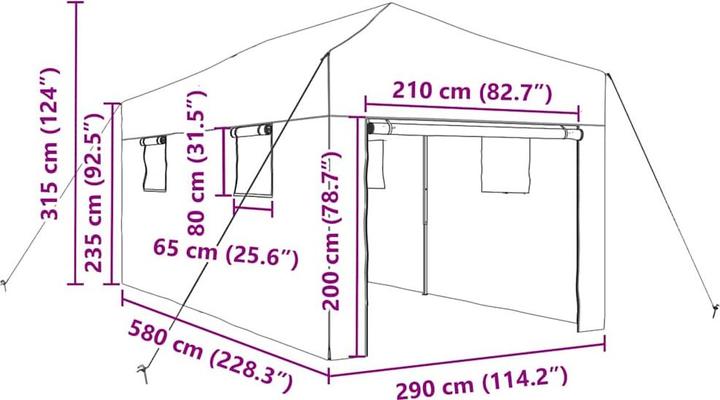 Immagine prodotto vidaXL Gewächshaus