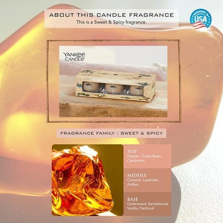 Actual product image Yankee Candle Amber & Sandalwood