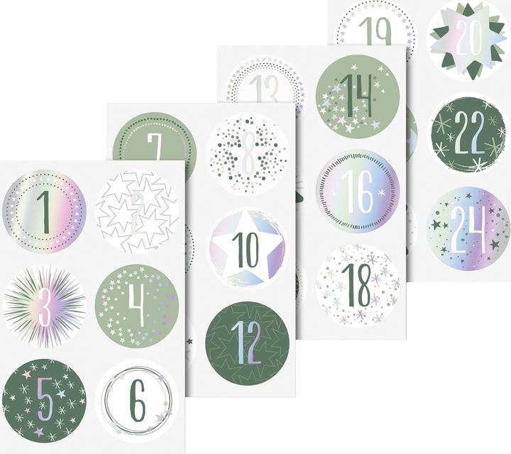 Actual product image Heyda Sticker Adventszahlen