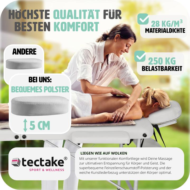 Image du produit tectake Ensemble de table de massage Freddi avec rouleaux de massage