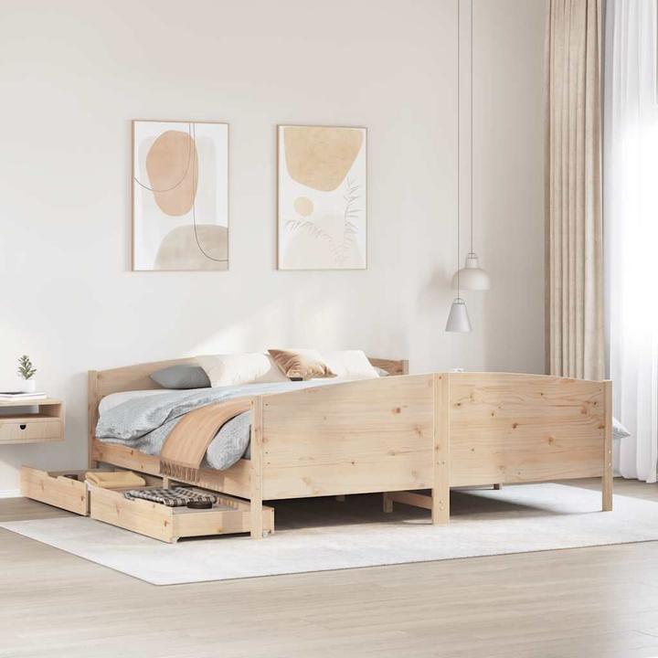 Actual product image vidaXL Bettgestell (180 x 200 cm)