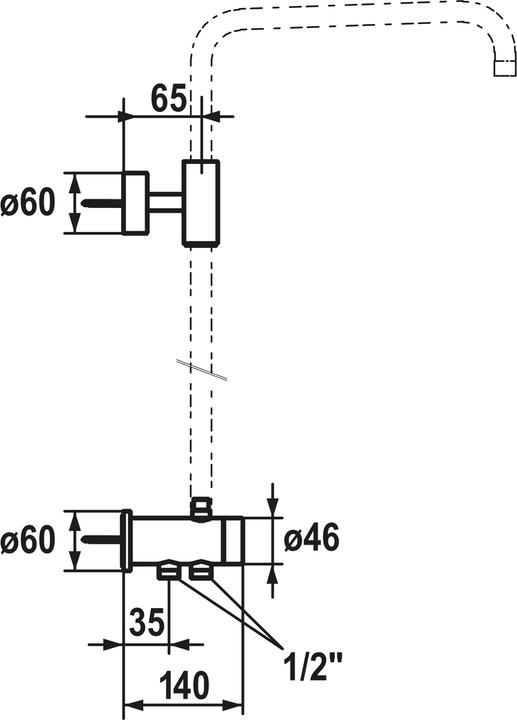Image du produit KWC Inverseur pour système de douche apparent