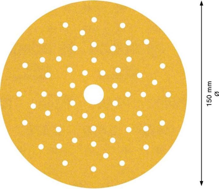 Actual product image Bosch Professional Zubehör Expert C470 Sandpaper multi-hole for random orbital sander, 150 mm, G 240, 50 pcs. (240)