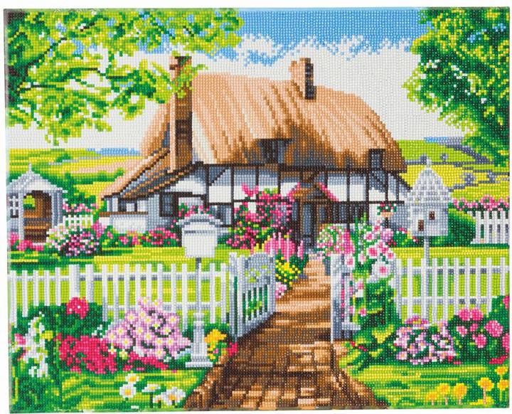 Produktbild Craft Buddy Rose Cottage, 40x50cm Crystal Art Kit
