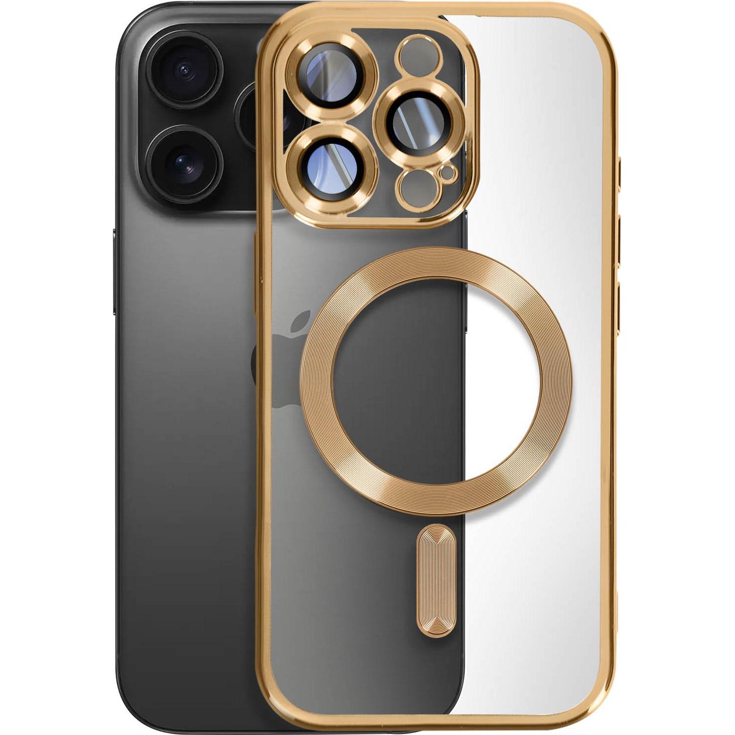 Avizar Metallic Case (Apple iPhone 16 Pro Max), Smartphone Hülle, Gelb