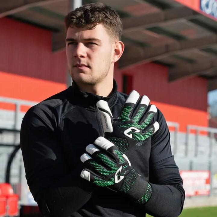 Produktbild Catch & Keep Fussballhandschuhe Revolution Green Gr. 9 Torwart Goalie Handschuhe (9)
