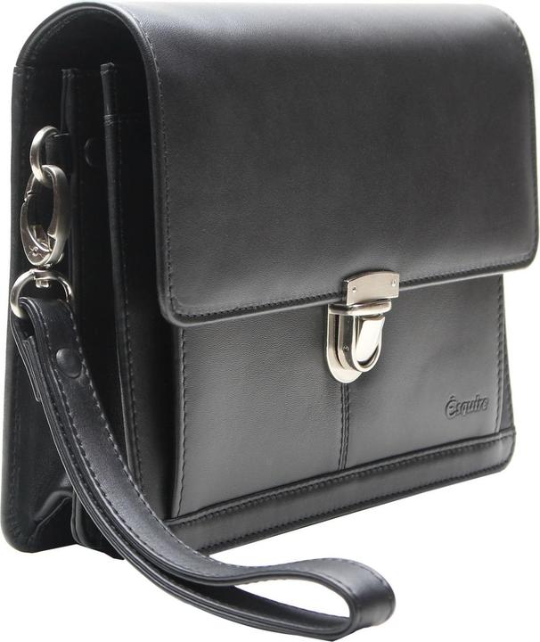 Produktbild Esquire Oxford Handgelenktasche Leder 24 cm