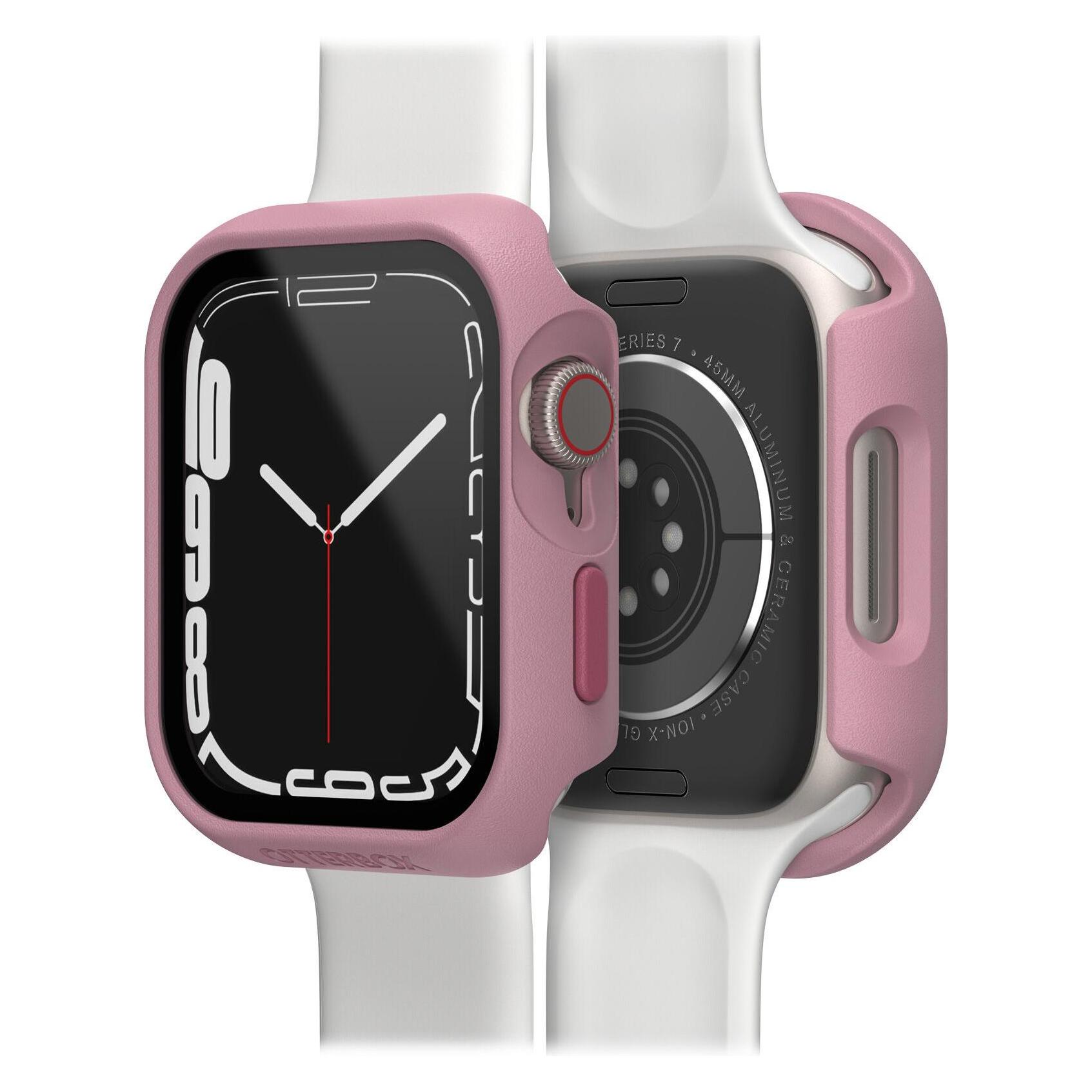 OtterBox Watch Bumper Full Body Schutzcase Für Apple Watch 9/8/7 45mm, Smartwatch Schutzfolie, Pink