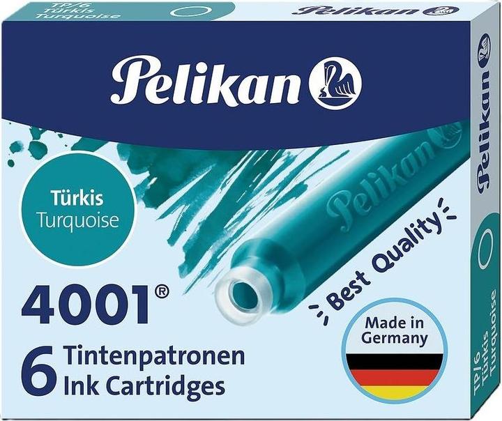 Actual product image Pelikan 4001 Tp/6 (ink cartridges, Turquoise)
