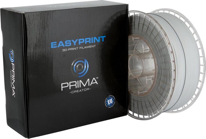 Produktbild Prima Creator EasyPrint PLA - 1.75mm - 3 kg - Light Grey (PLA, 1.75 mm, 3000 g, Grau)