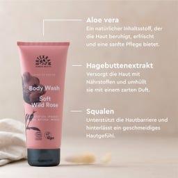 Produktbild Urtekram Duschgel Wild Rose 500 ml (500 ml)