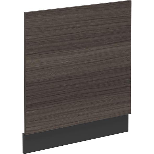 Vicco Geschirrspülblende R-Line, Edelgrau/Anthrazit, 60 cm ohne Arbeitsplatte, Geschirrspüler Zubehör, Grau