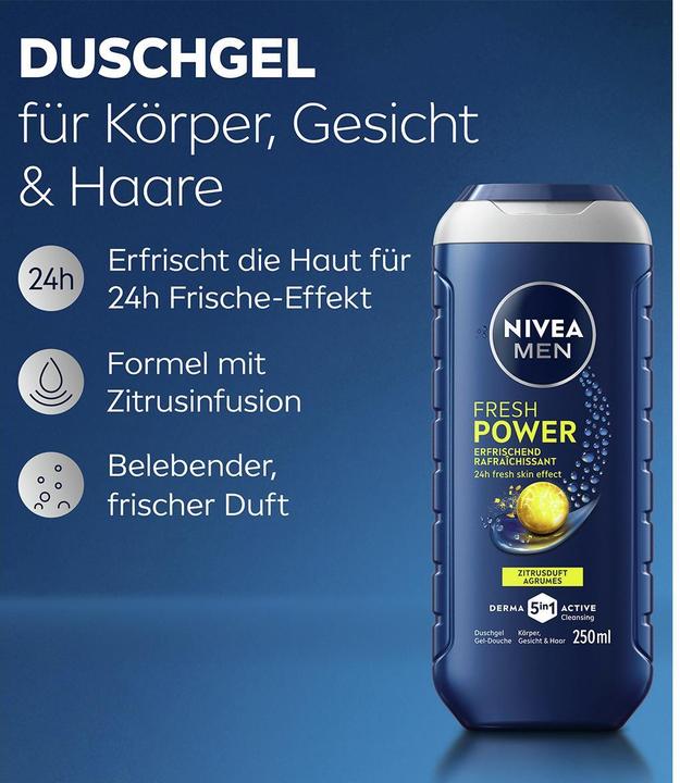 Produktbild NIVEA Fresh Power Pflegedusche XL (500 ml)