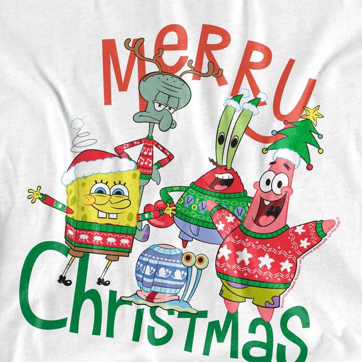 Image du produit Spongebob Squarepants - T-shirt MERRY CHRISTMAS - Homme (M)