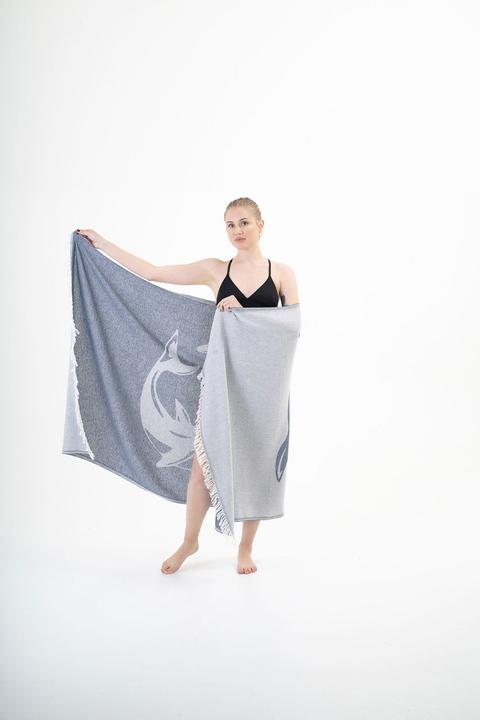 Image du produit Chaputs Drap de hammam dauphin (90 x 175 cm)