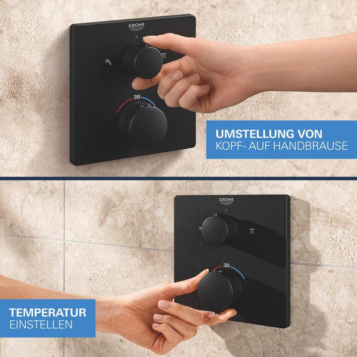 Produktbild Grohe Precision Thermostat Unterputz-Duschsystem mit Vitalio Comfort 250 Kopfbrause und Vitalio Comfort 11