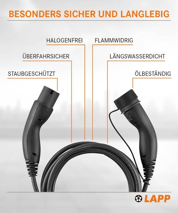 Immagine prodotto Lapp Mobility Cavo di ricarica (Tipo 2, 11 kW, 20 A, 7 m)