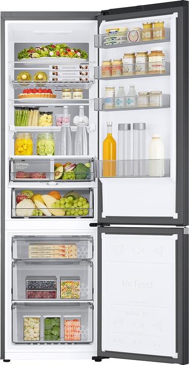 Produktbild Samsung RL38C776CB1/EG RB7300, Kühl-/Gefrierkombination (edelstahl (dunkel), AI Energy Mode, Metal Cooling (390 l)