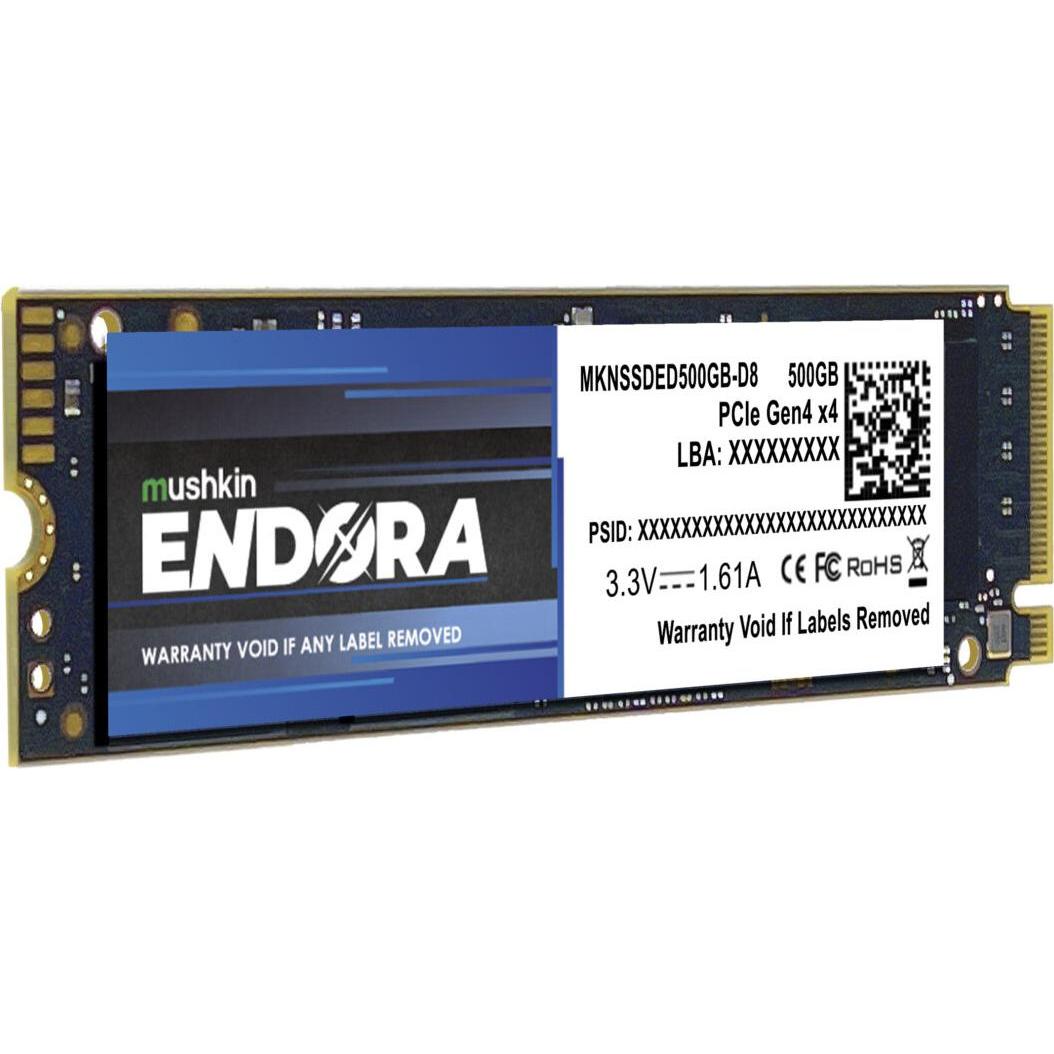 Thumbnail - Mushkin M.2 500GB Endora NVMe PCIe4.0 x 4 (500 GB, M.2 2280), SSD