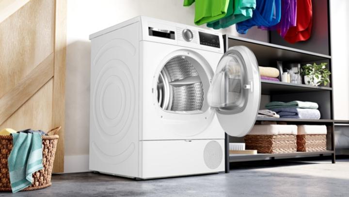 Image du produit Bosch Hausgeräte WQG 233 DH 0 Sèche-linge avec pompe à chaleur 8kg A+++ AutoDry SensitveDry (EX) (8 kg, Droite)