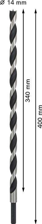 Actual product image Bosch Professional Zubehör PRO Wood Wood twist drill, 14 x 340 x 400 mm (10 mm)