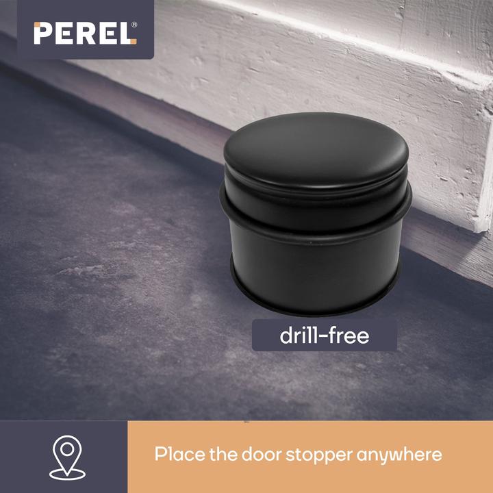 Actual product image Perel Door stopper - 9 x 7.5 cm - 1.1 kg - Black (1 pcs.)