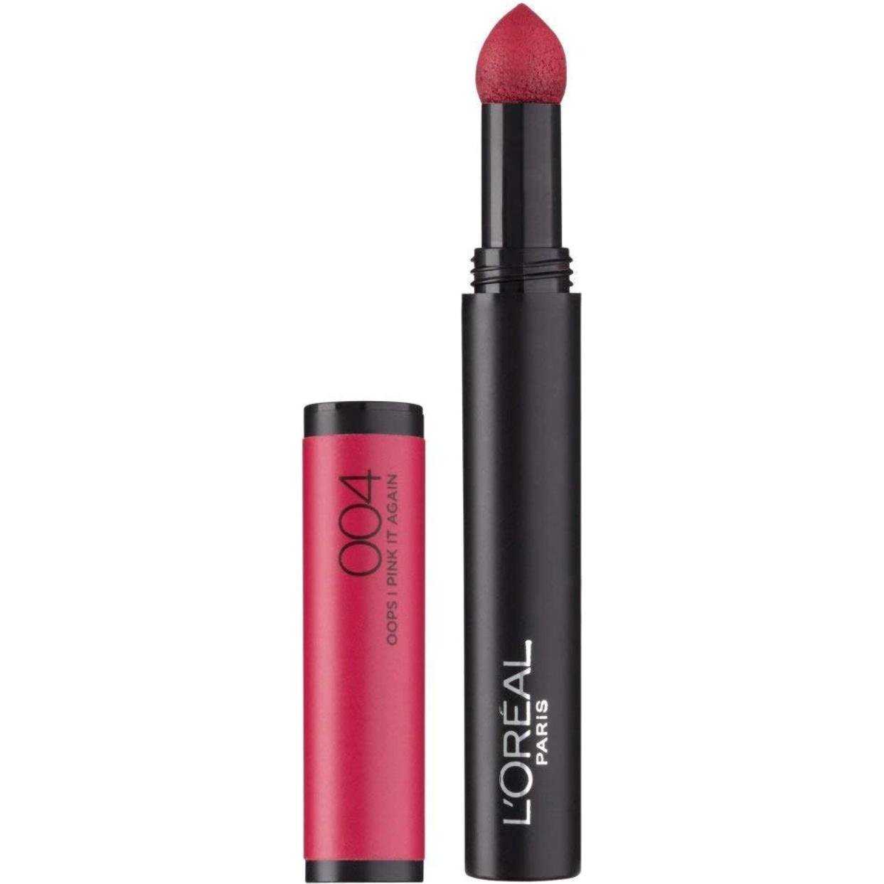 L'oréal Paris Rosa Lippenstift + Lipgloss, Infaillible X3 Matte