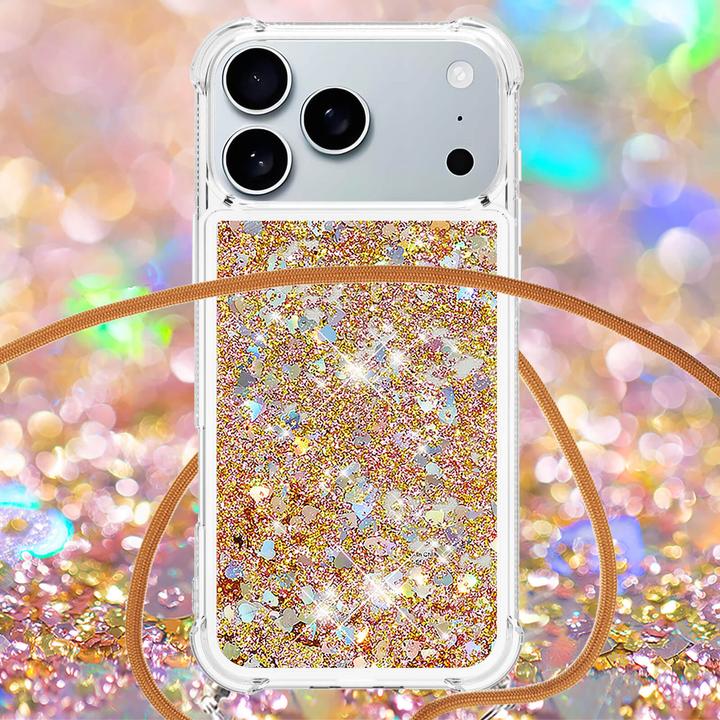 Immagine prodotto Cover-Discount iPhone 17 Pro - Glitzer Hülle mit Kordel (Apple iPhone 17 Pro)