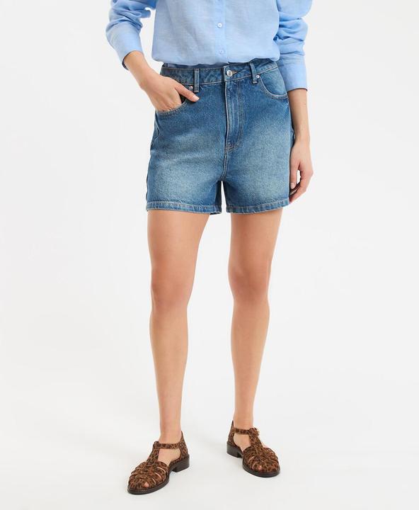 Actual product image La Redoute Collections High Waist Jean Shorts (Frequency band 38 (2600 MHz))