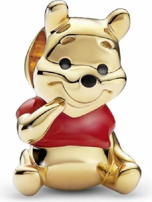 Pandora Disney Winnie the Pooh bear (Enamel, Gold plated, Metal)