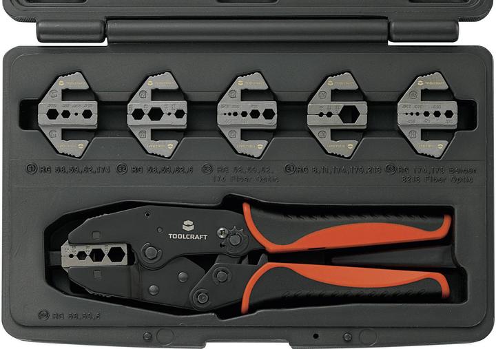 Actual product image Toolcraft Crimping Pliers Set 7pcs (225 mm)