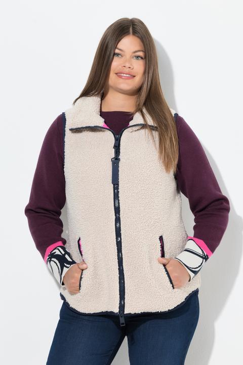 Produktbild Laurasøn Teddyweste, Stehkragen, Zipper (42)