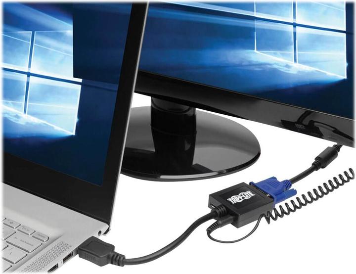Actual product image Eaton HDMI to VGA with Audio Converter Cable Adapter for Ultrabook/Laptop/Desktop PC M/F 6 (HDMI, VGA, 15.24 cm)