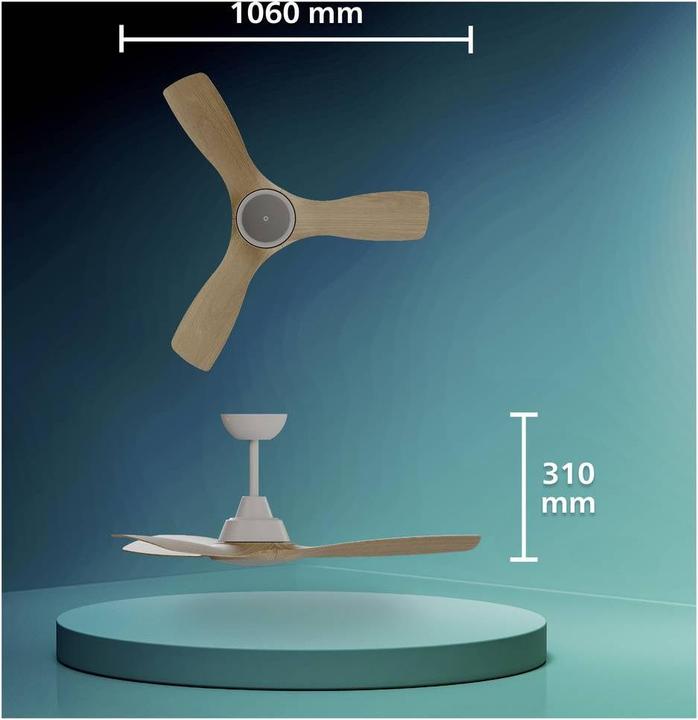 Produktbild Philips Olas Ventilator mit LED-Beleuchtung (50 dB)