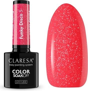 Immagine prodotto Claresa Soak Off UV/LED Funky Disco lakier hybrydowy 3 5g (Vernice UV gel)