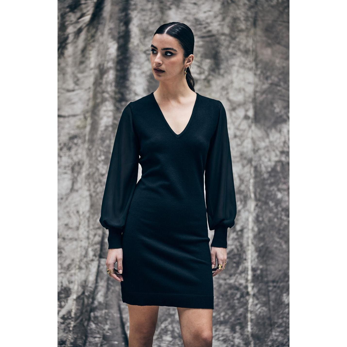 Freeman T. Porter, Damen, Kleider, kleid damen roaland, Schwarz, (S)