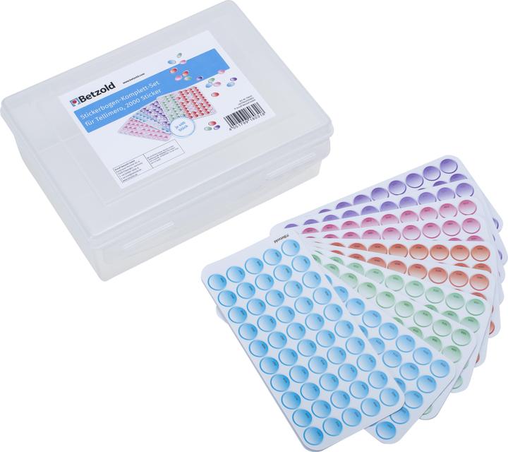 Tellimero Stickerbogen-Komplett-Set für (Französisch, Englisch, Deutsch)