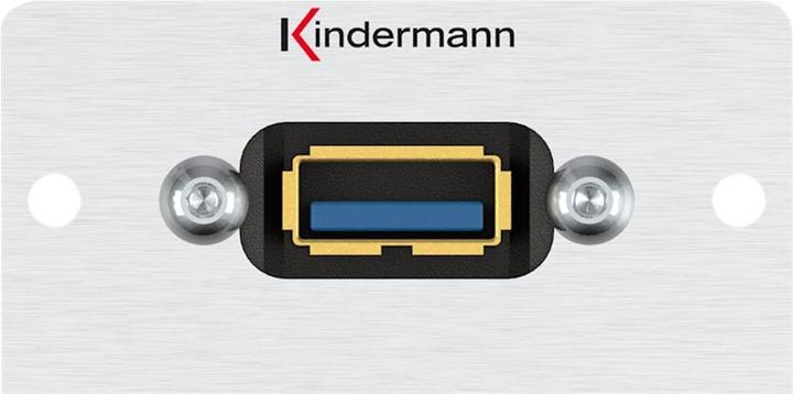 Actual product image Konnect 50 aluminium - Modular faceplate snap-in (1 m)
