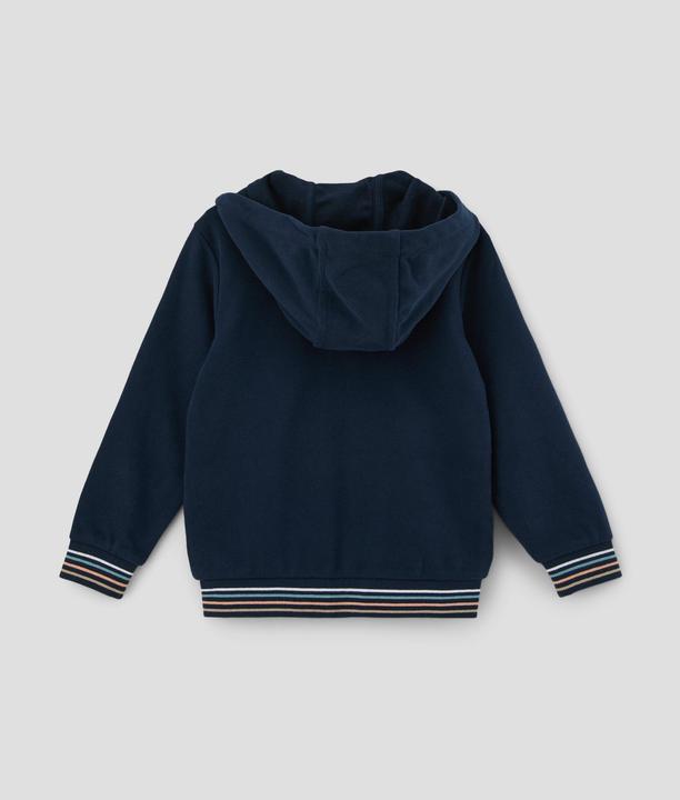 Produktbild s.Oliver Sweatshirt Jacke Sweatshirt-Jacke mit Reliefprint (98)