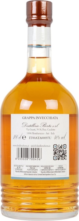 Image du produit Berta Grappa Villa Prato Invecciata (1 x 100 cl)