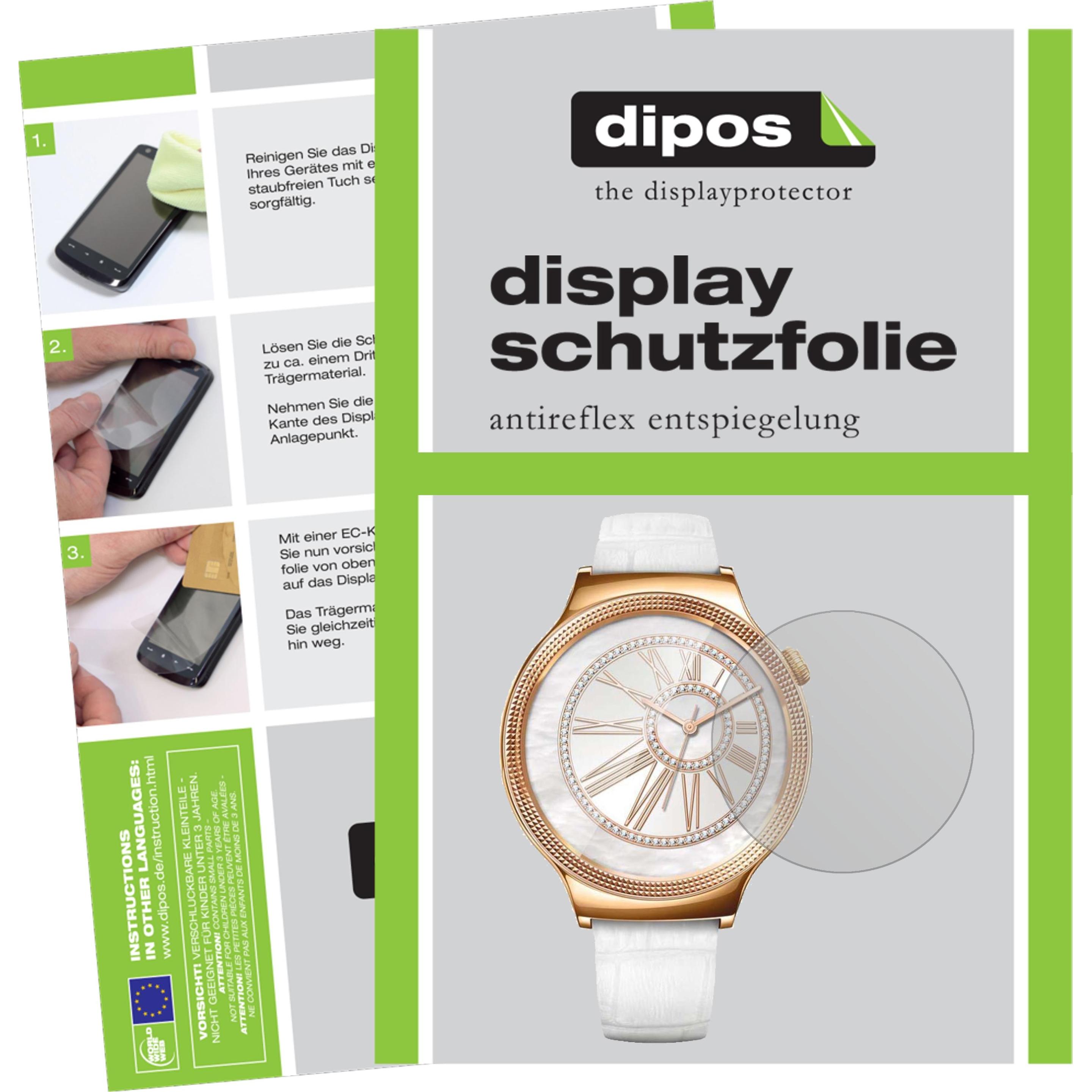 Dipos Displayschutzfolie Antireflex, Smartwatch Schutzfolie, Transparent