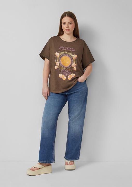 Produktbild s.Oliver Gewaschenes Oversize-Shirt mit Frontprint (50)