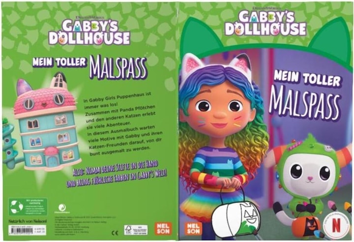 Immagine prodotto La casa delle bambole di Gabby: il mio grande divertimento da colorare