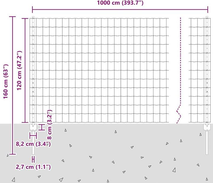 Produktbild vidaXL Aussenbarriere