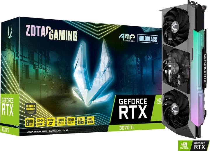 Image du produit Zotac GeForce RTX 3070TI AMP Extreme Holo 8G LHR (8 Go)